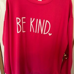 Red 'Be Kind' Sweatshirt